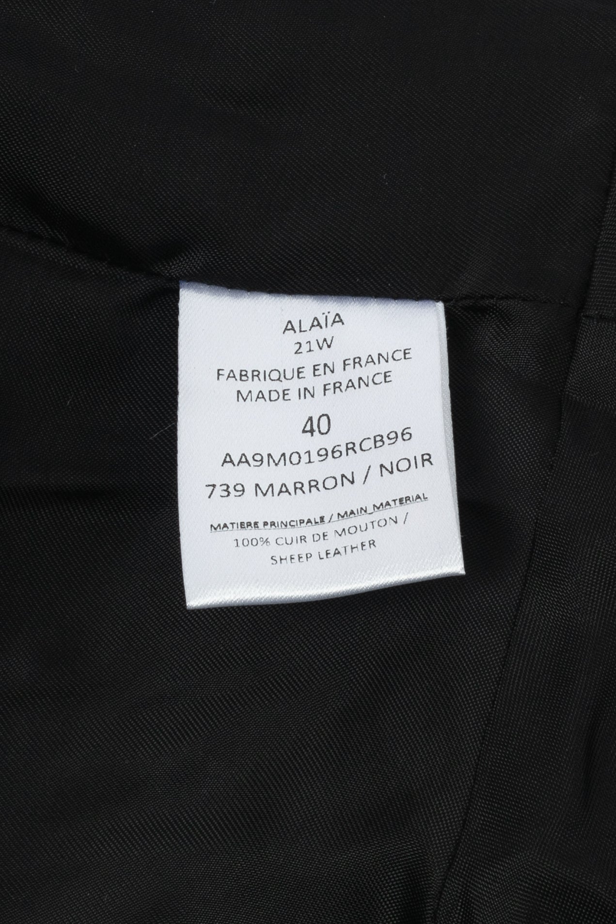 Manteau Alaïa Hiver 2021