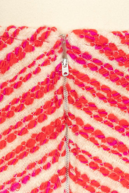 Tailleur rouge et blanc Chanel Haute Couture