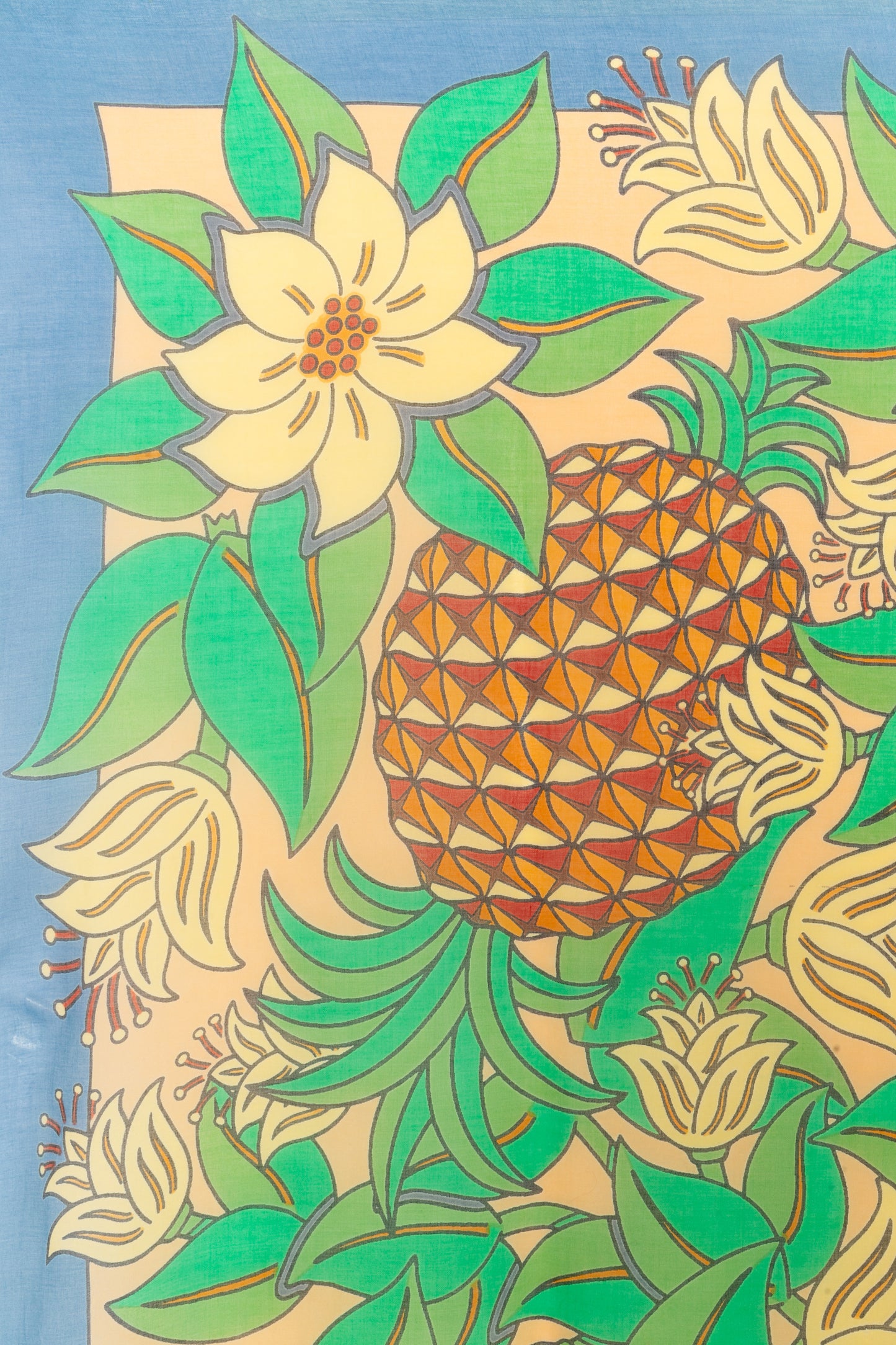 Paréo / écharpe "Ananas" Hermès 
