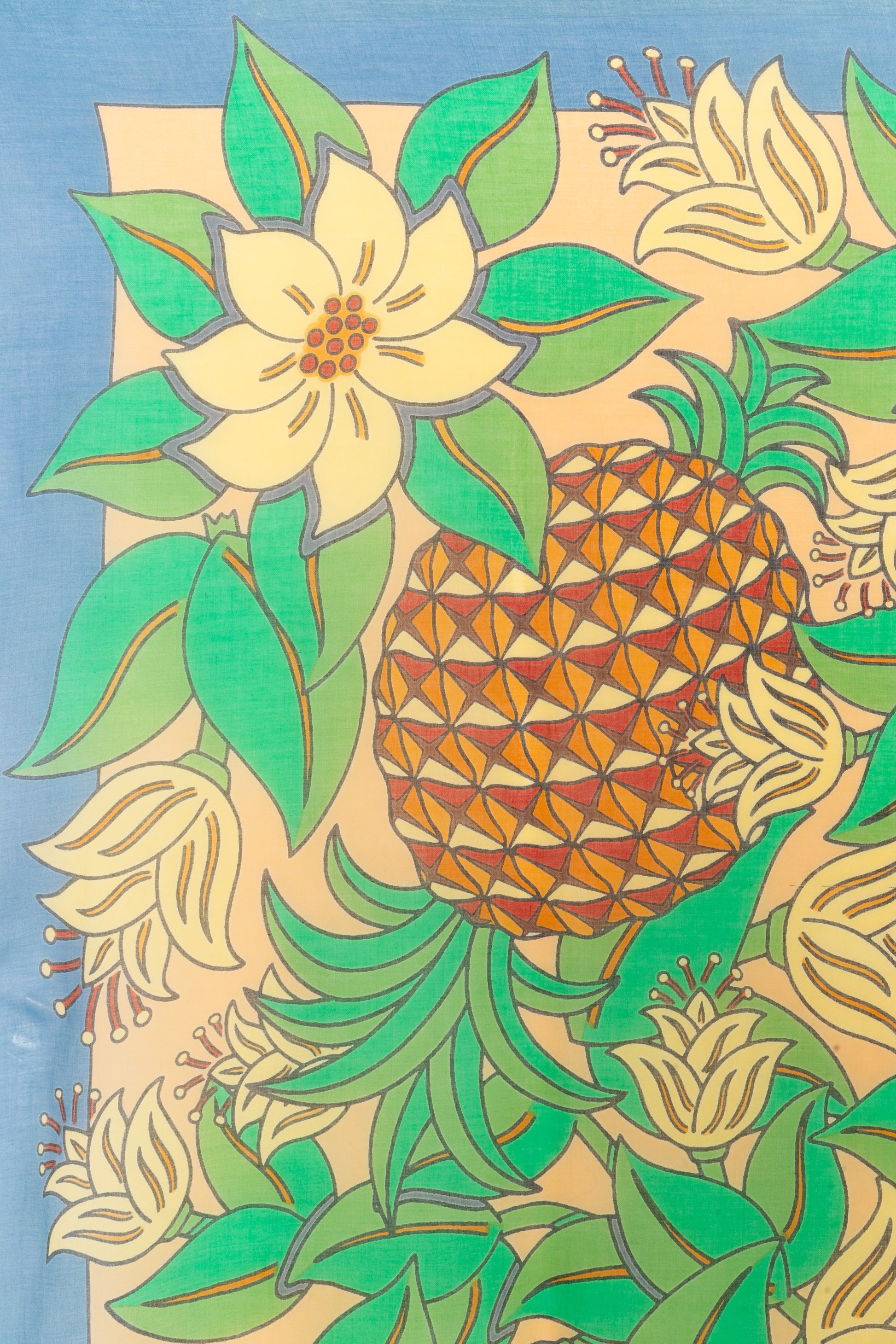 Paréo / écharpe "Ananas" Hermès 