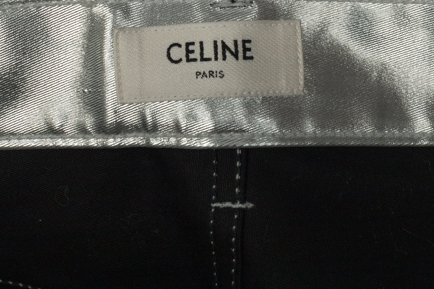 Pantalon argenté Céline