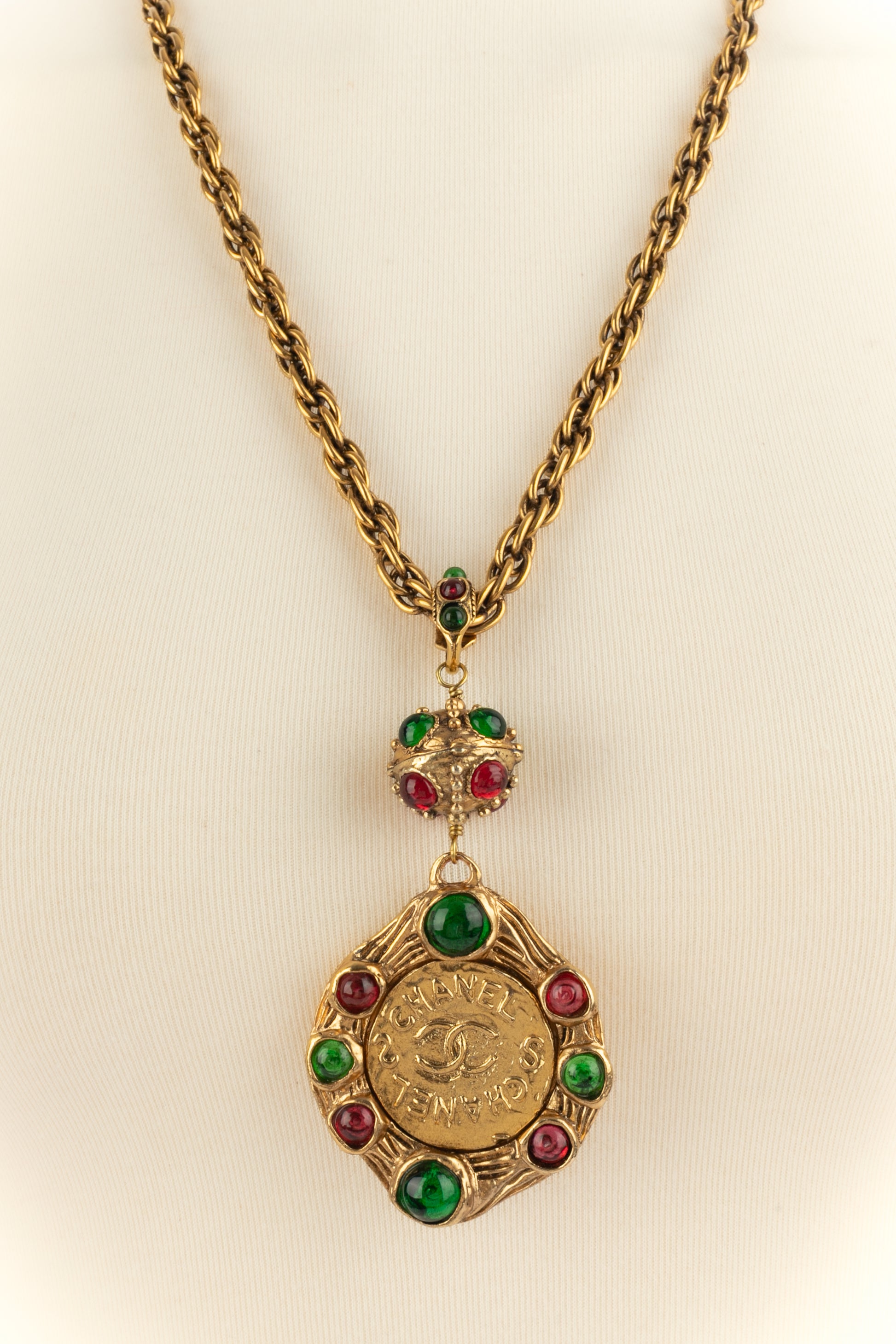 Collier pendentif Chanel 1990's