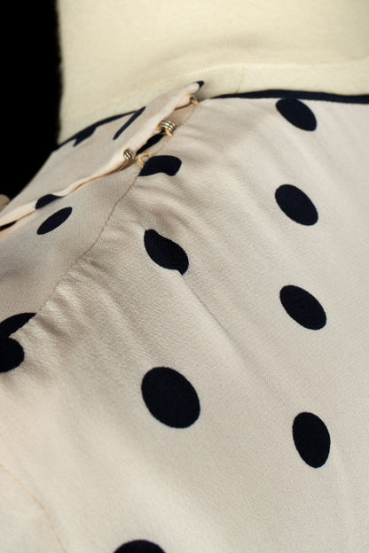 Robe à pois Chanel Haute Couture 