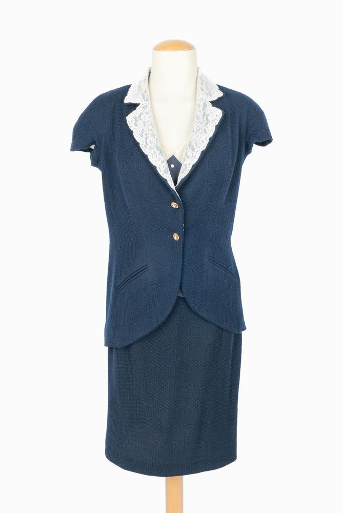 Tailleur bleu Dior 2008