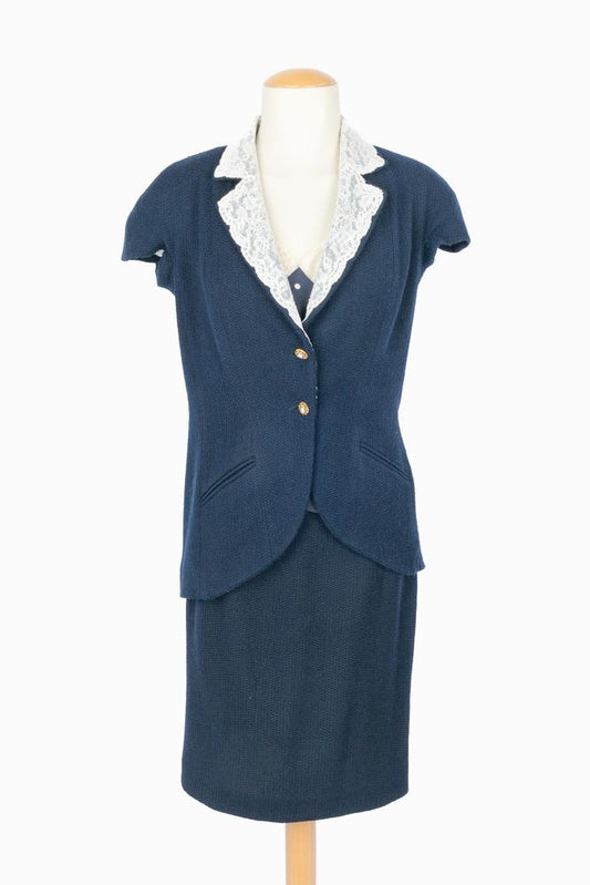 Tailleur bleu Dior 2008