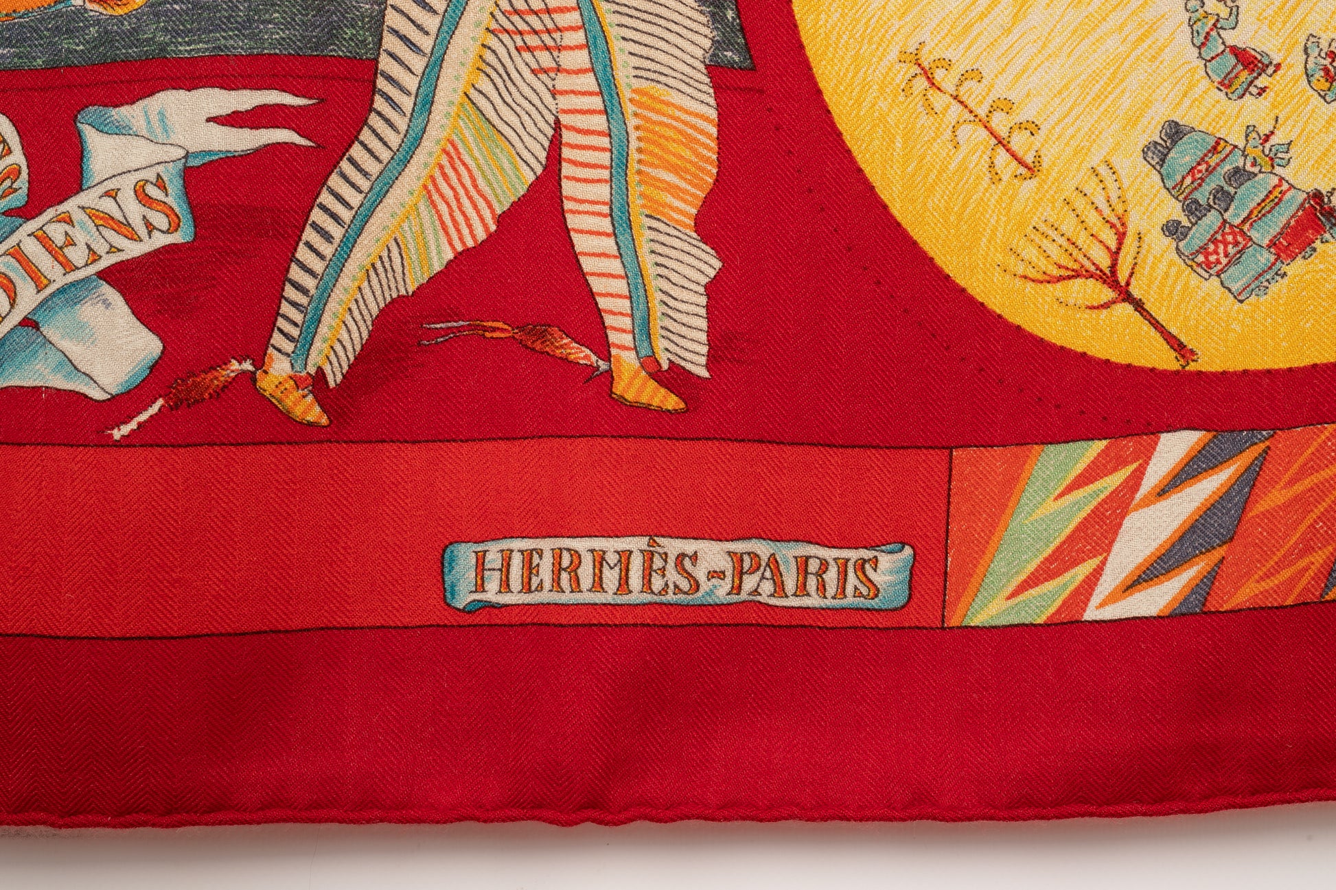 Étole "Les Danses des Indiens" Hermès