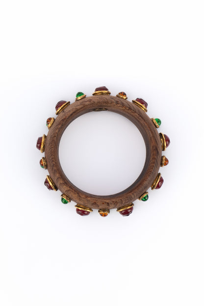 Bracelet en bois Chanel 1985