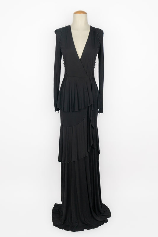 Longue robe noire Cavalli