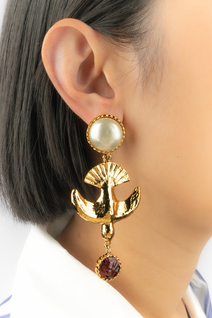 Boucles d'oreilles Chanel Haute Couture 1970's
