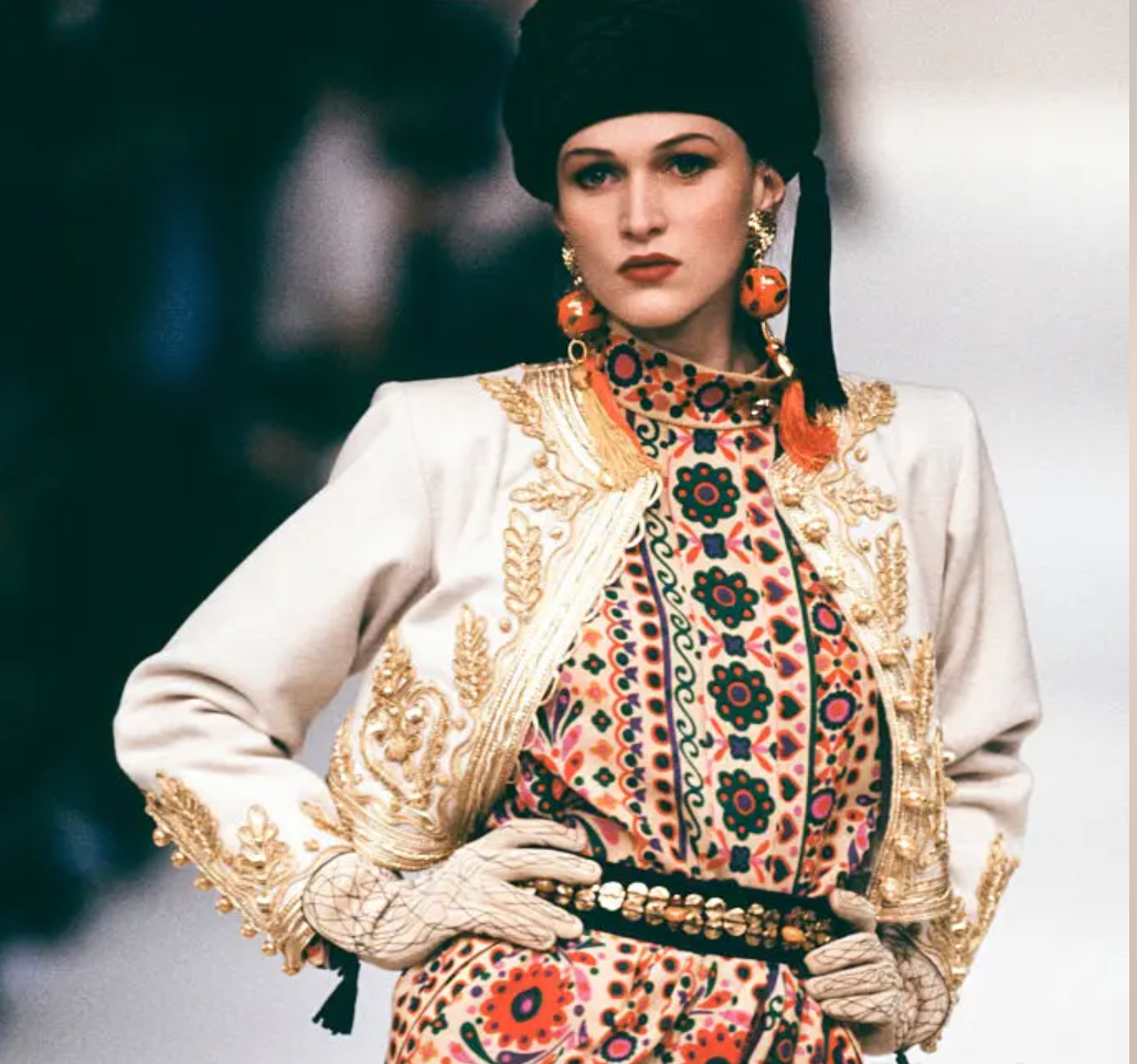 Boucles d'oreilles Yves Saint Laurent Automne 1991