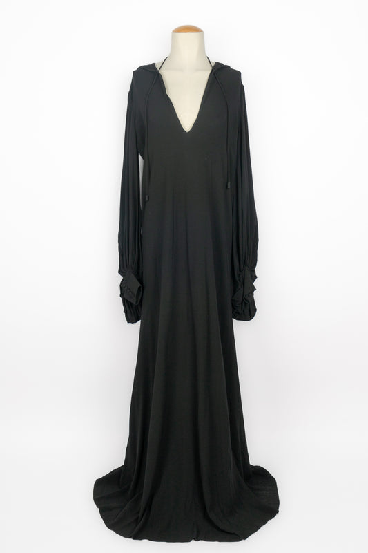Longue robe à capuche Yves Saint Laurent