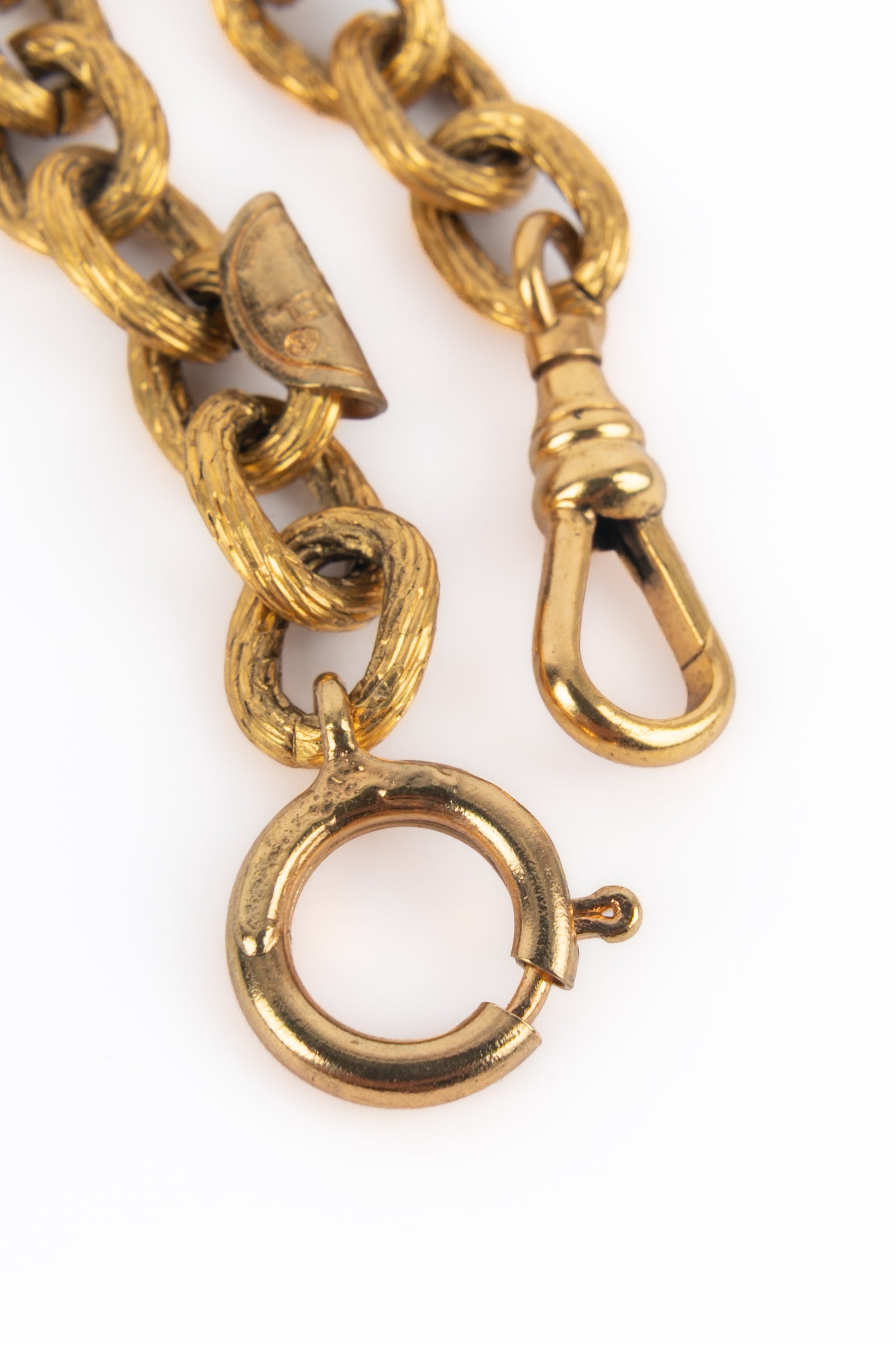 Collier doré Chanel 1985-1990