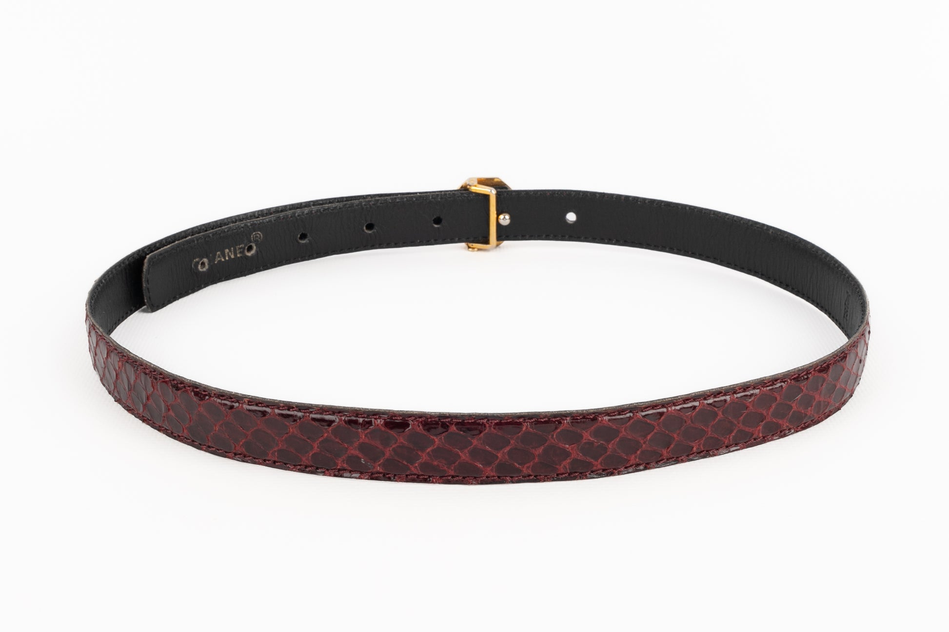 Ceinture en serpent Chanel