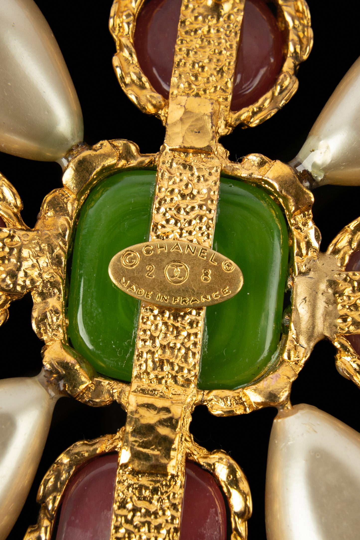 Collier croix Chanel 1990's