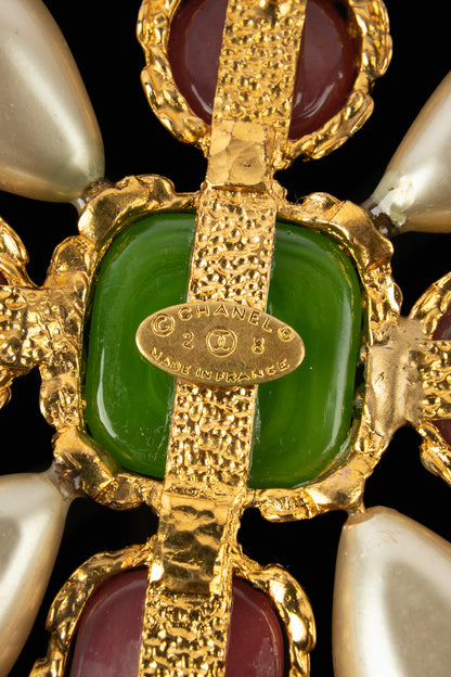 Collier croix Chanel 1990's