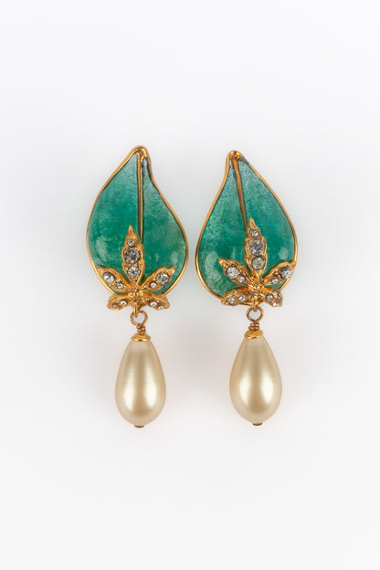 Boucles d'oreilles vertes Augustine