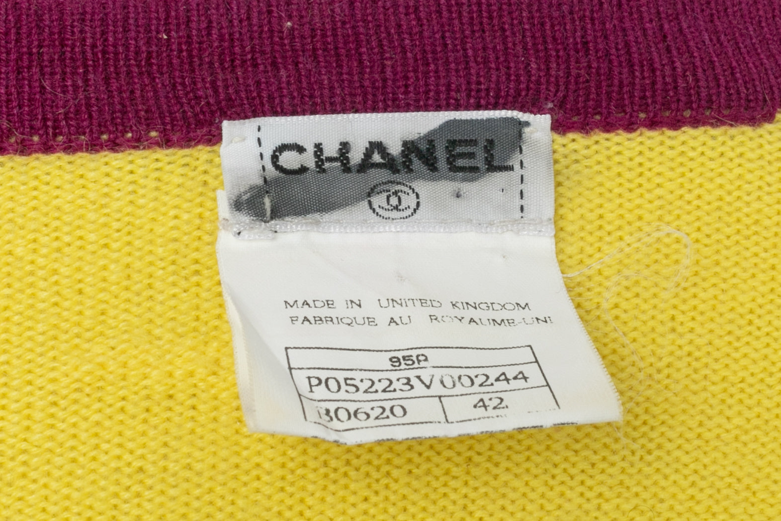 Gilet en cachemire Chanel Automne 1995