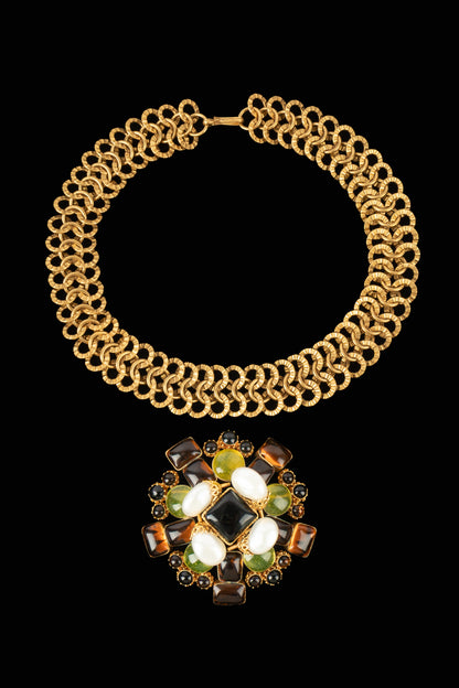 Collier pendentif Chanel 1990's