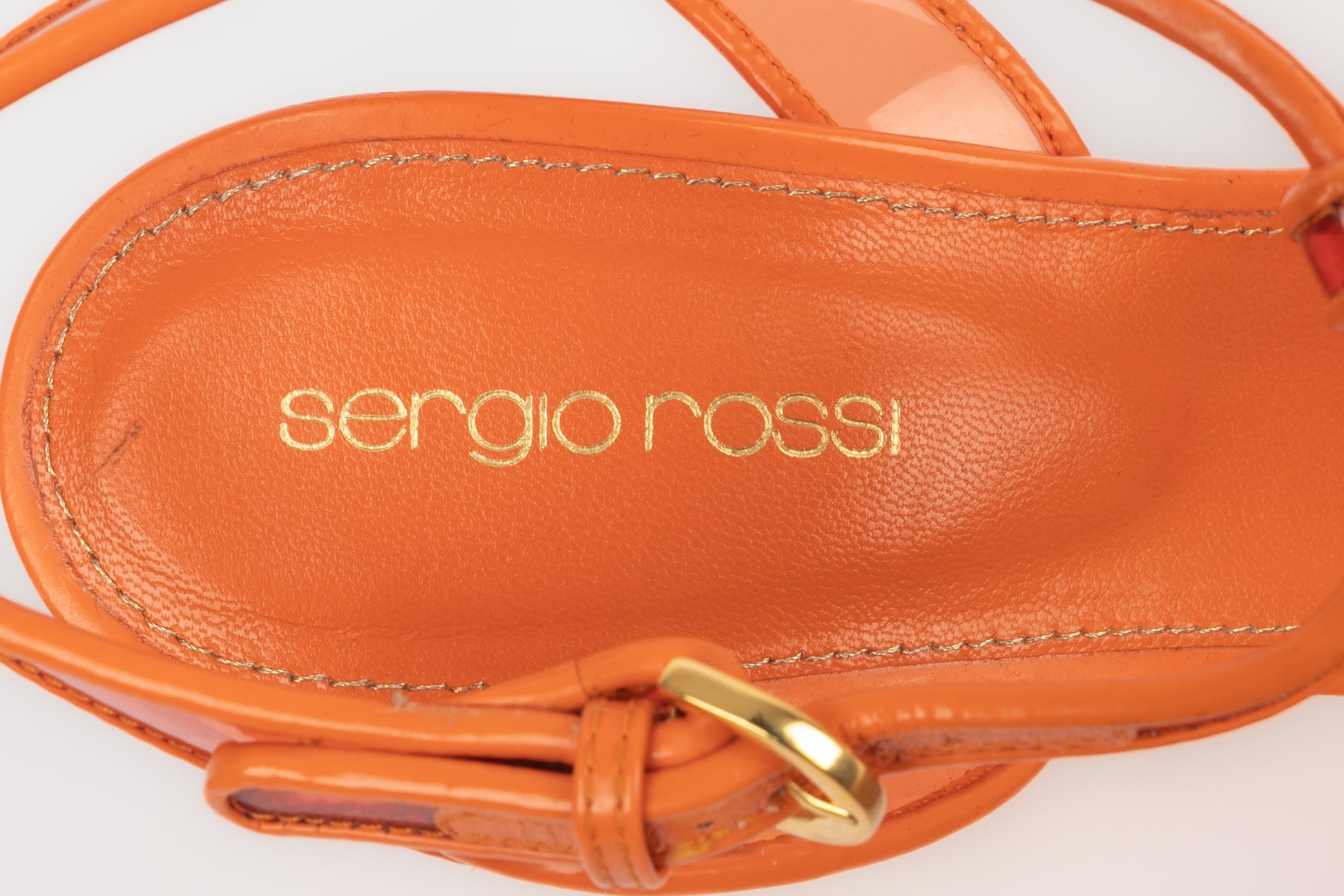 Escarpins oranges Sergio Rossi