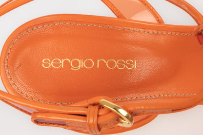 Escarpins oranges Sergio Rossi