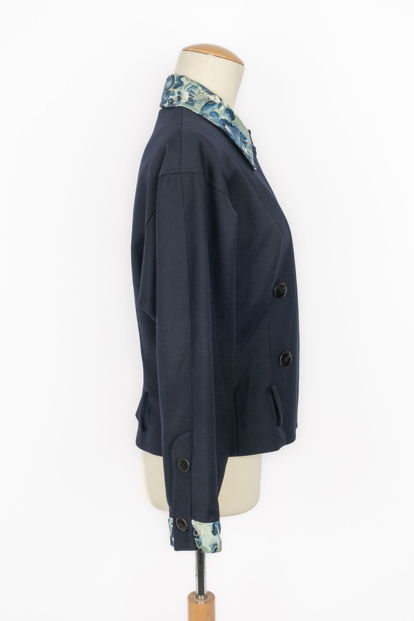 Veste bleue John Galliano Automne 2002