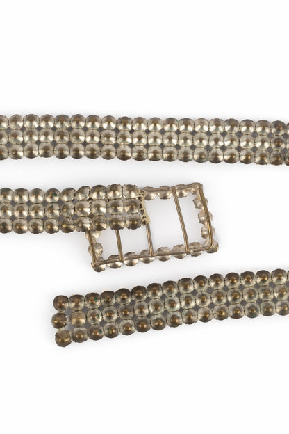 Ceinture strassée argentée