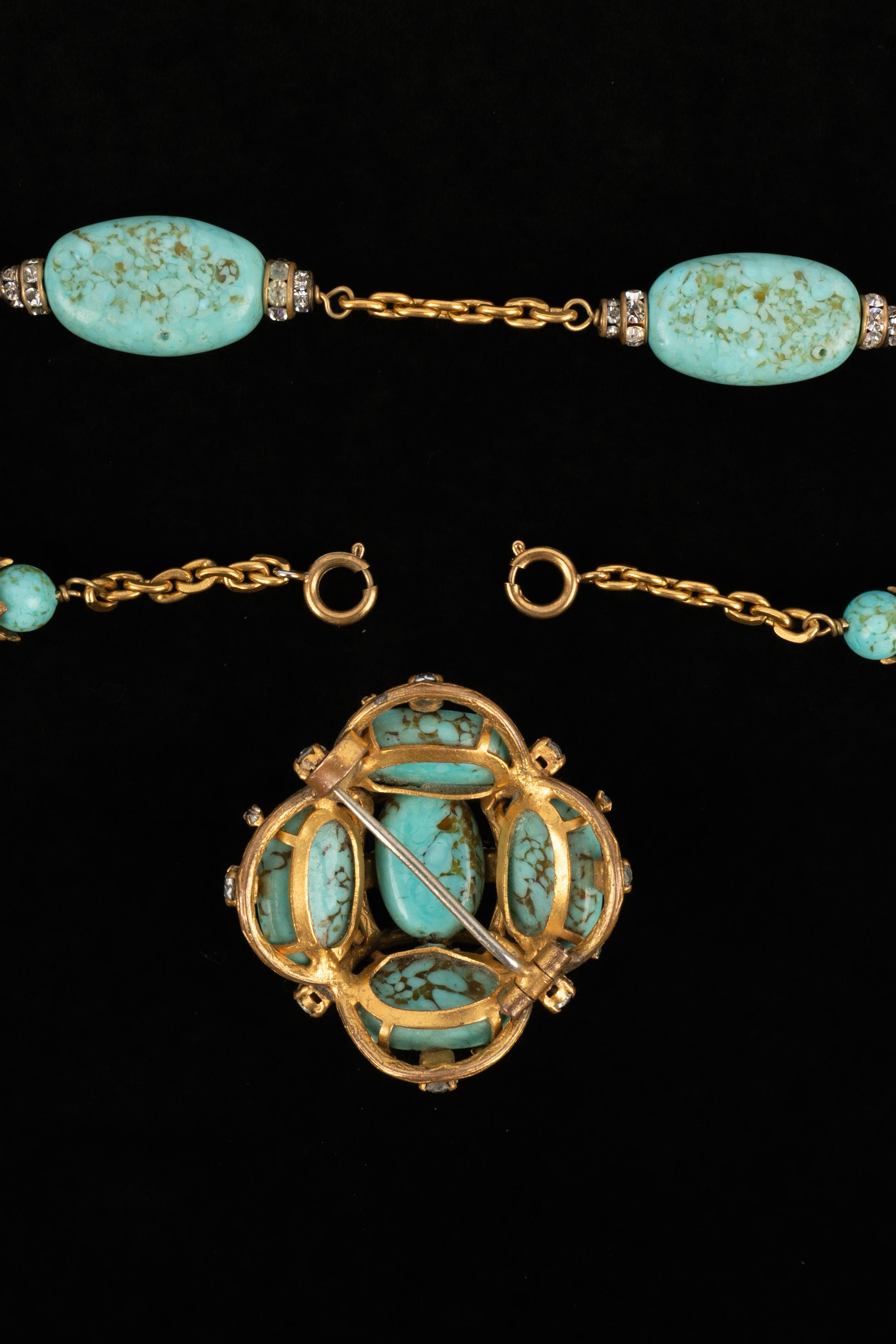 Collier turquoise ancien Chanel