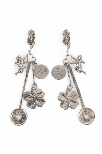 Boucles d'oreilles 'Lucky Charms" Christian Dior 2000's