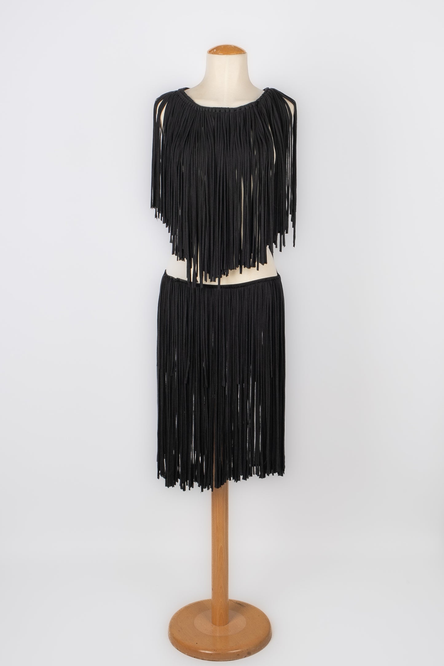 Robe à franges Lanvin 