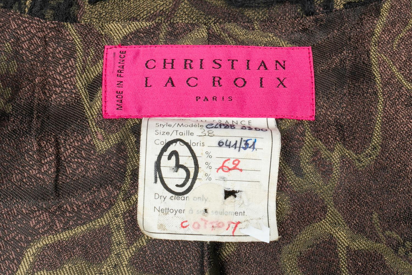 Ensemble Christian Lacroix Hiver 1998