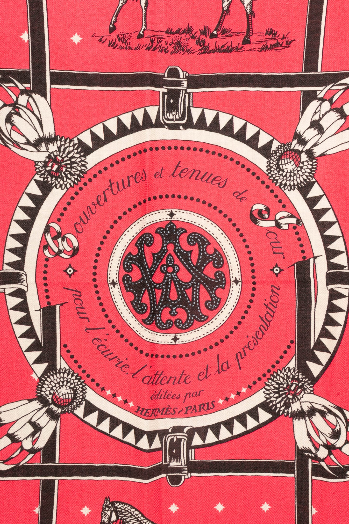 Foulard "Couvertures et tenues du jour" Hermès