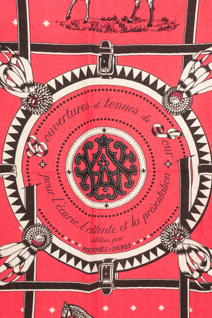 Foulard "Couvertures et tenues du jour" Hermès