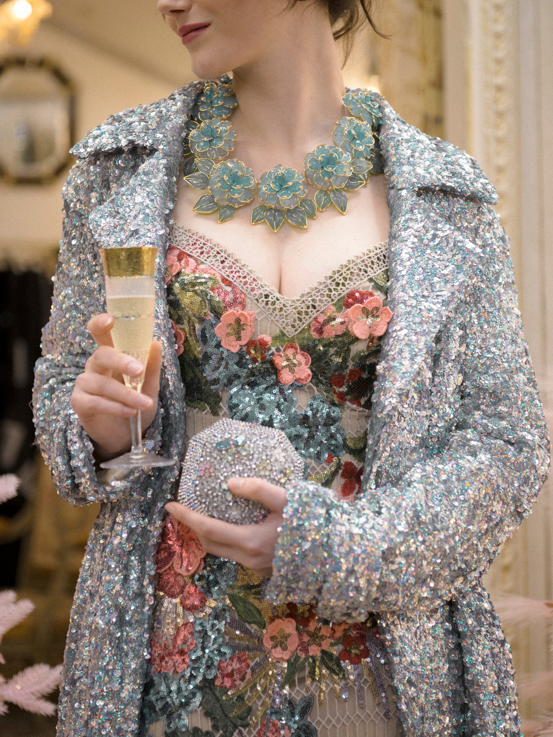 Collier fleurs Augustine