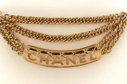 Ceinture dorée Chanel 1980's