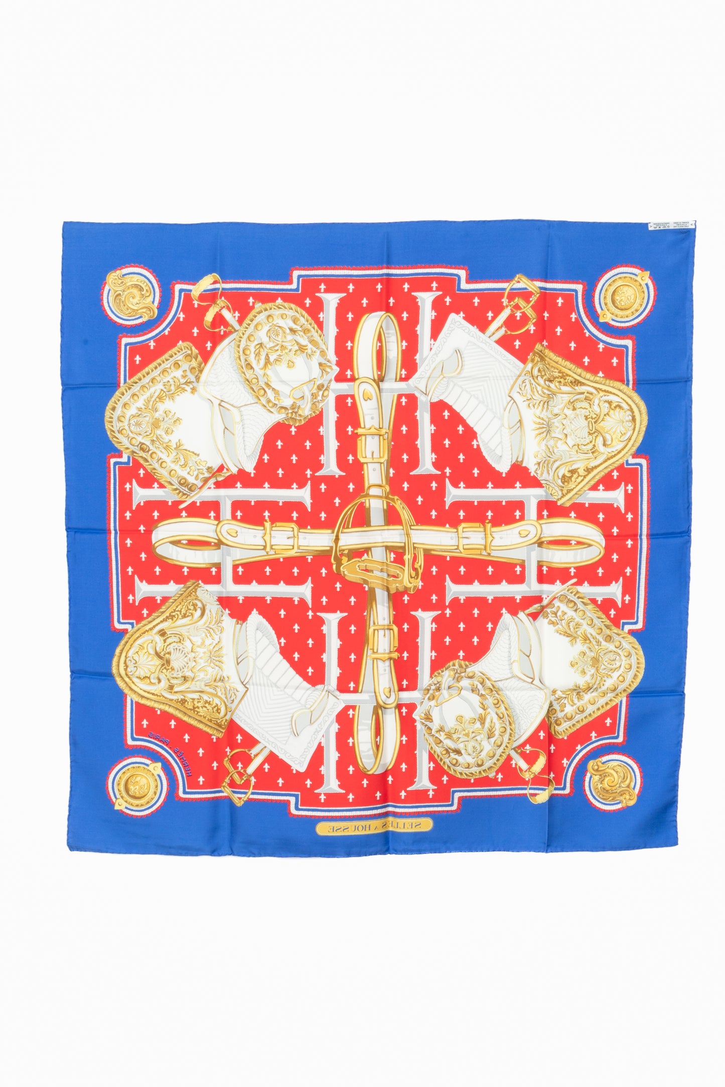 Foulard / carré "Selle à housse" Hermès