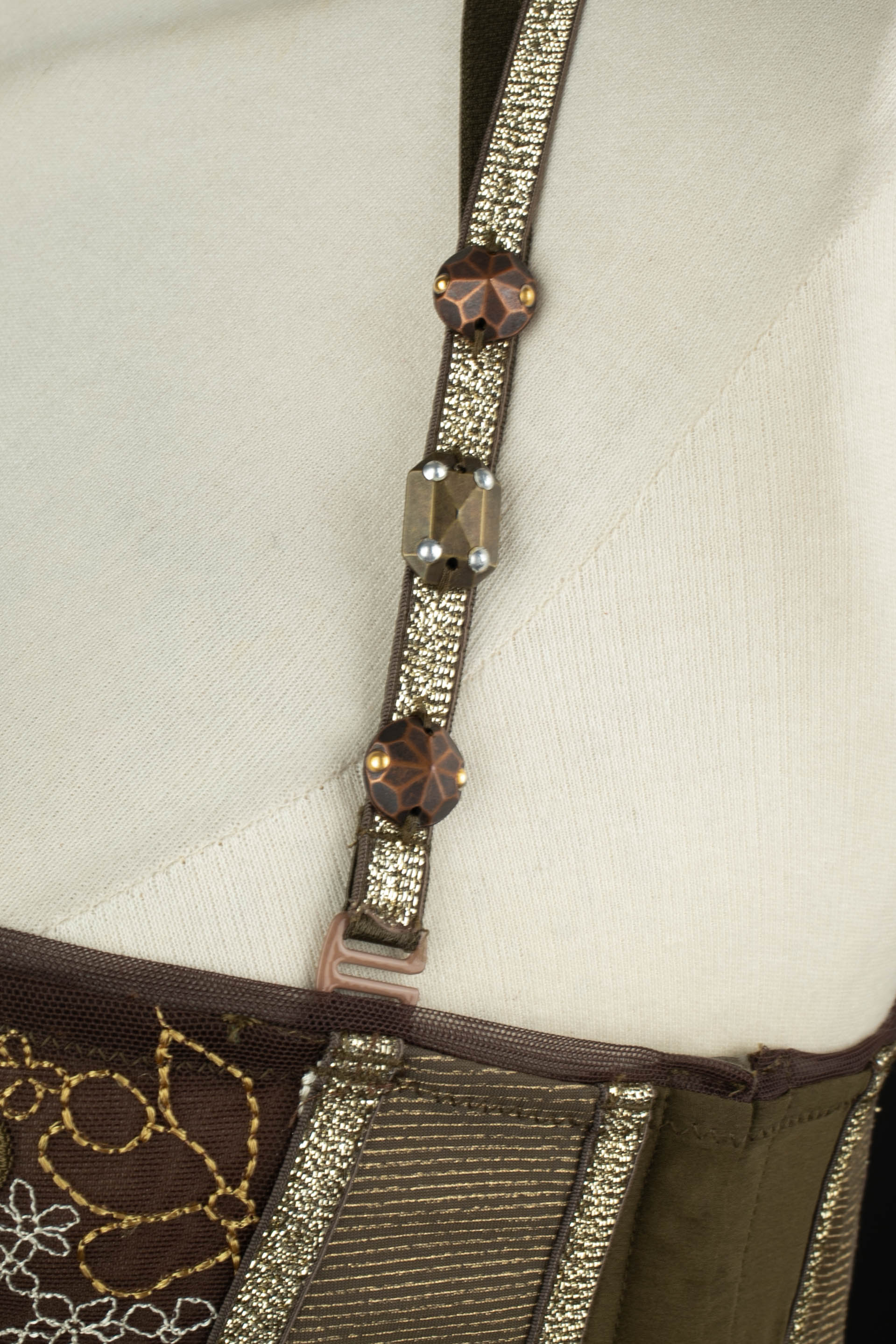 Haut bustier vert John Galliano 