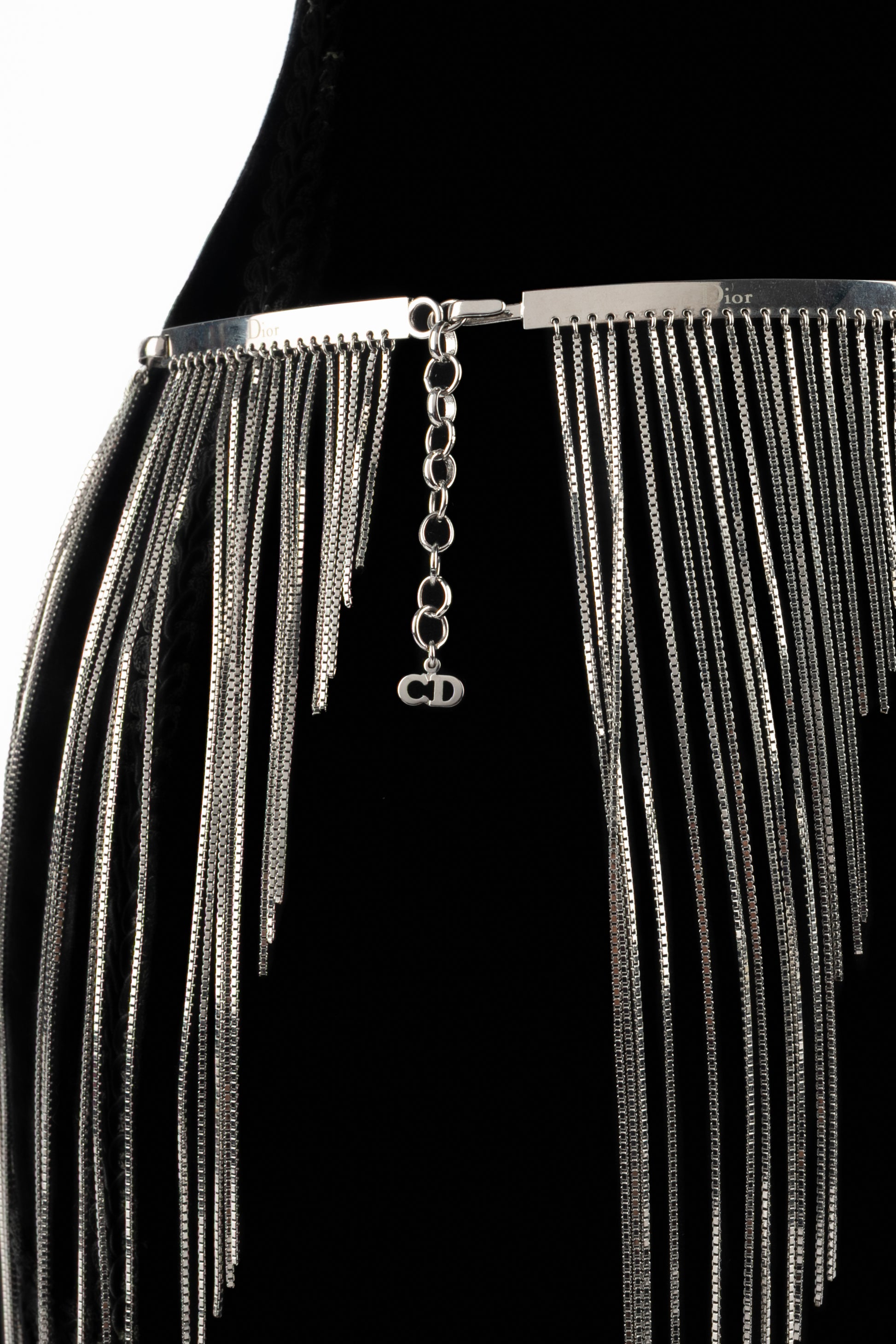 Ceinture argentée Christian Dior