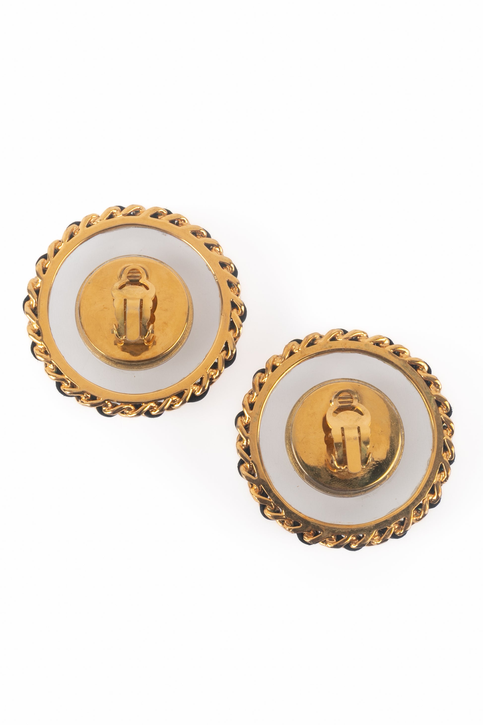 Boucles d'oreilles baroques Chanel 1990's