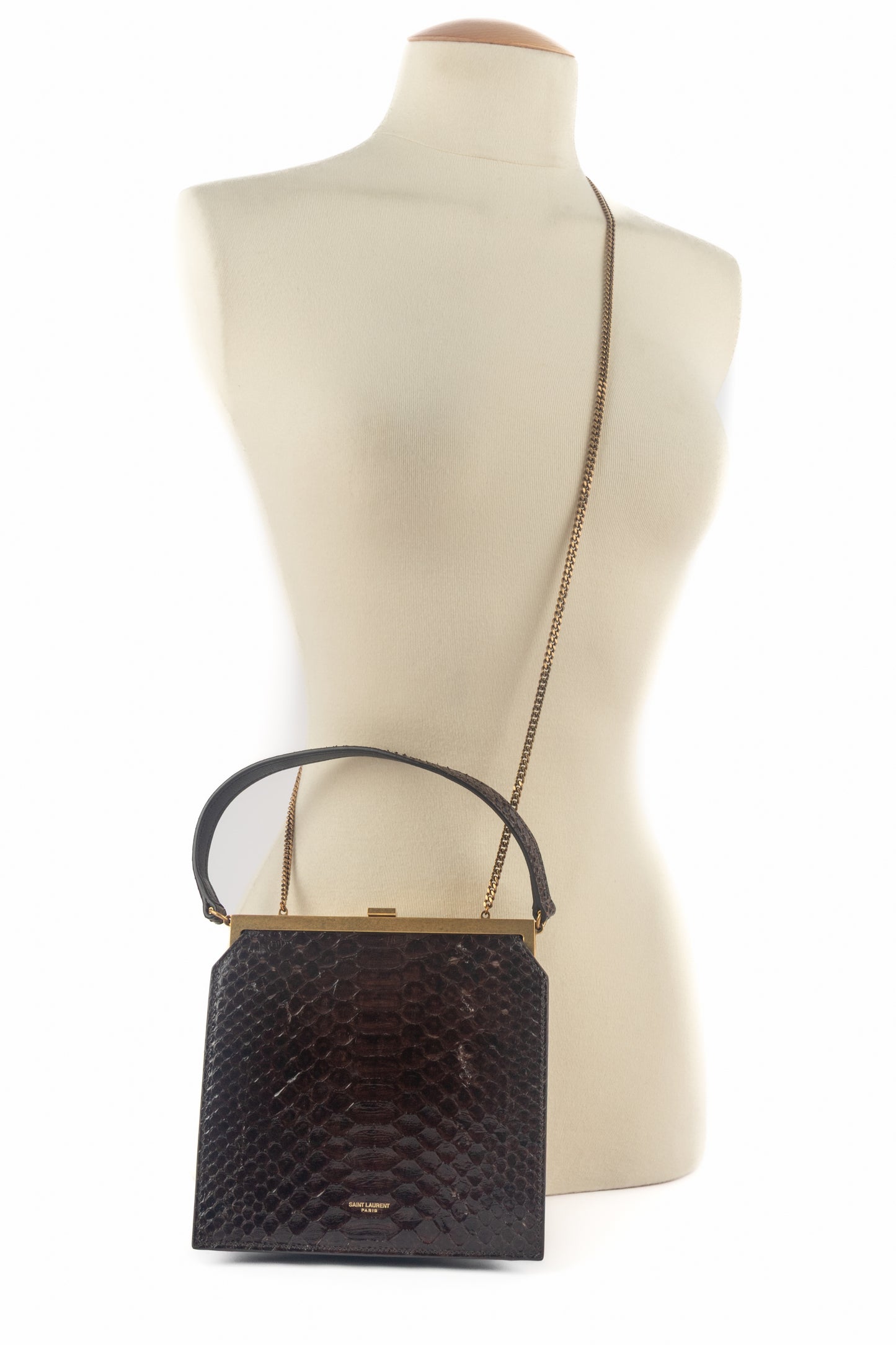 Sac à main "Python Nuit Blanche" Yves Saint Laurent