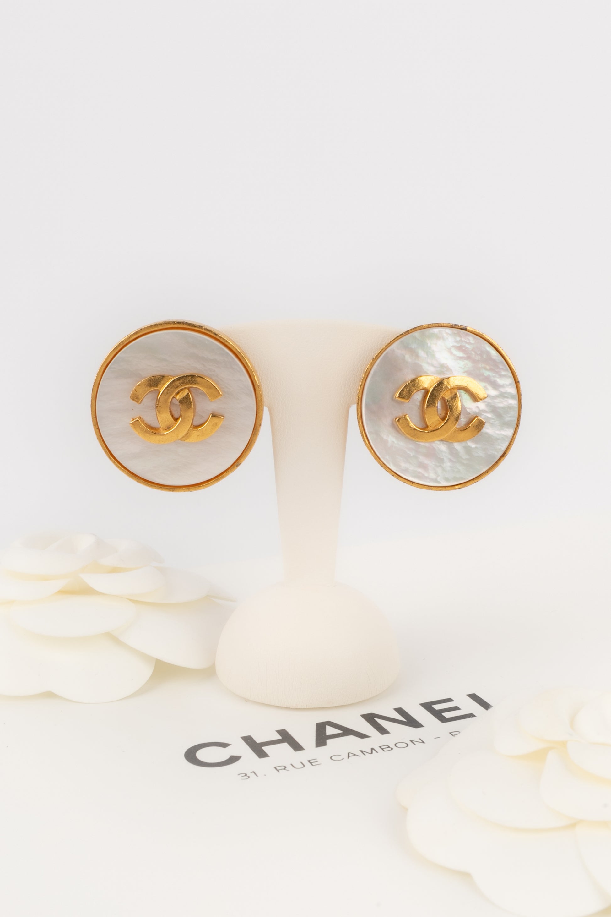 Boucles d'oreilles cc Chanel 1995