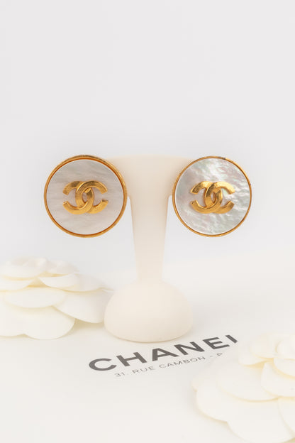 Boucles d'oreilles cc Chanel 1995