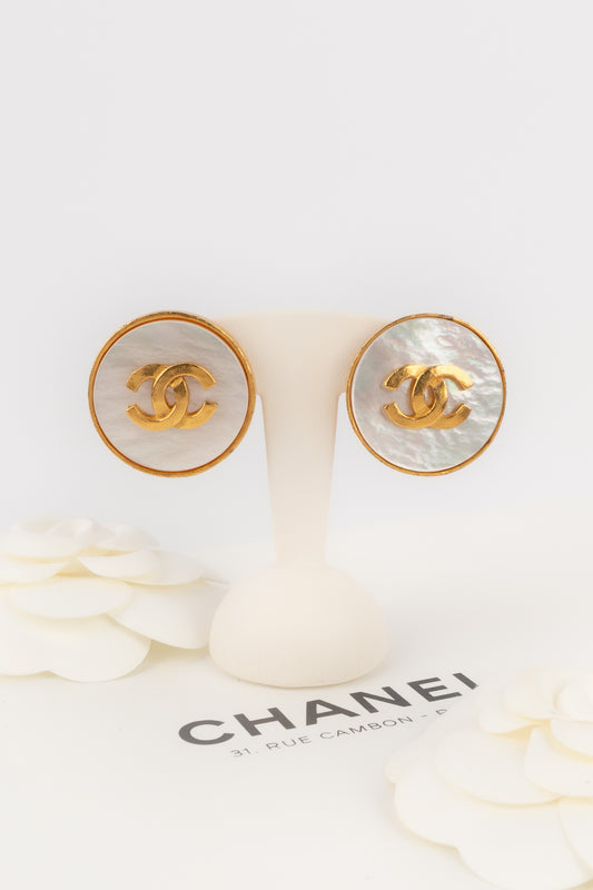 Boucles d'oreilles cc Chanel 1995