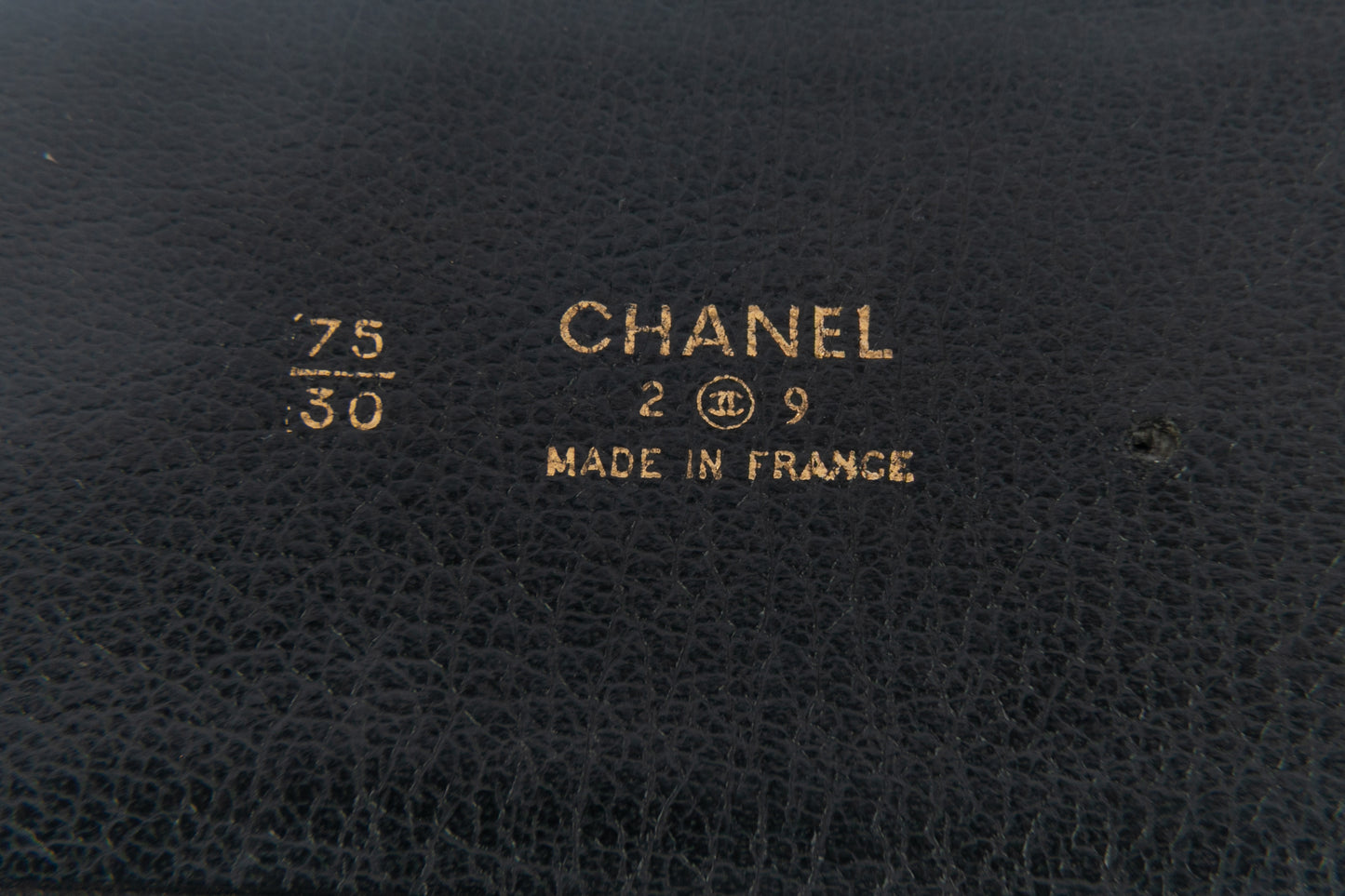 Ceinture en cuir Chanel 1991