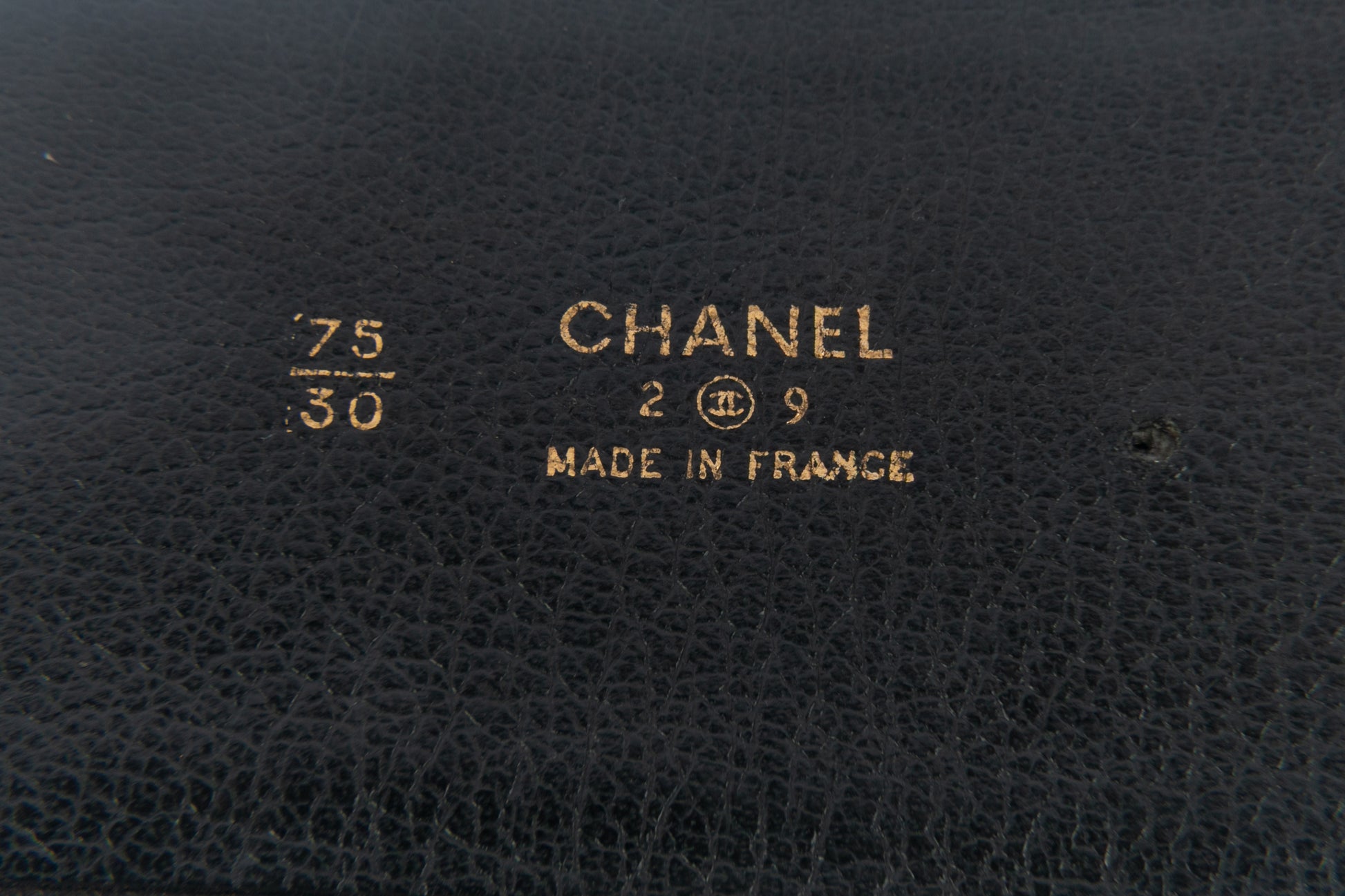 Ceinture en cuir Chanel 1991