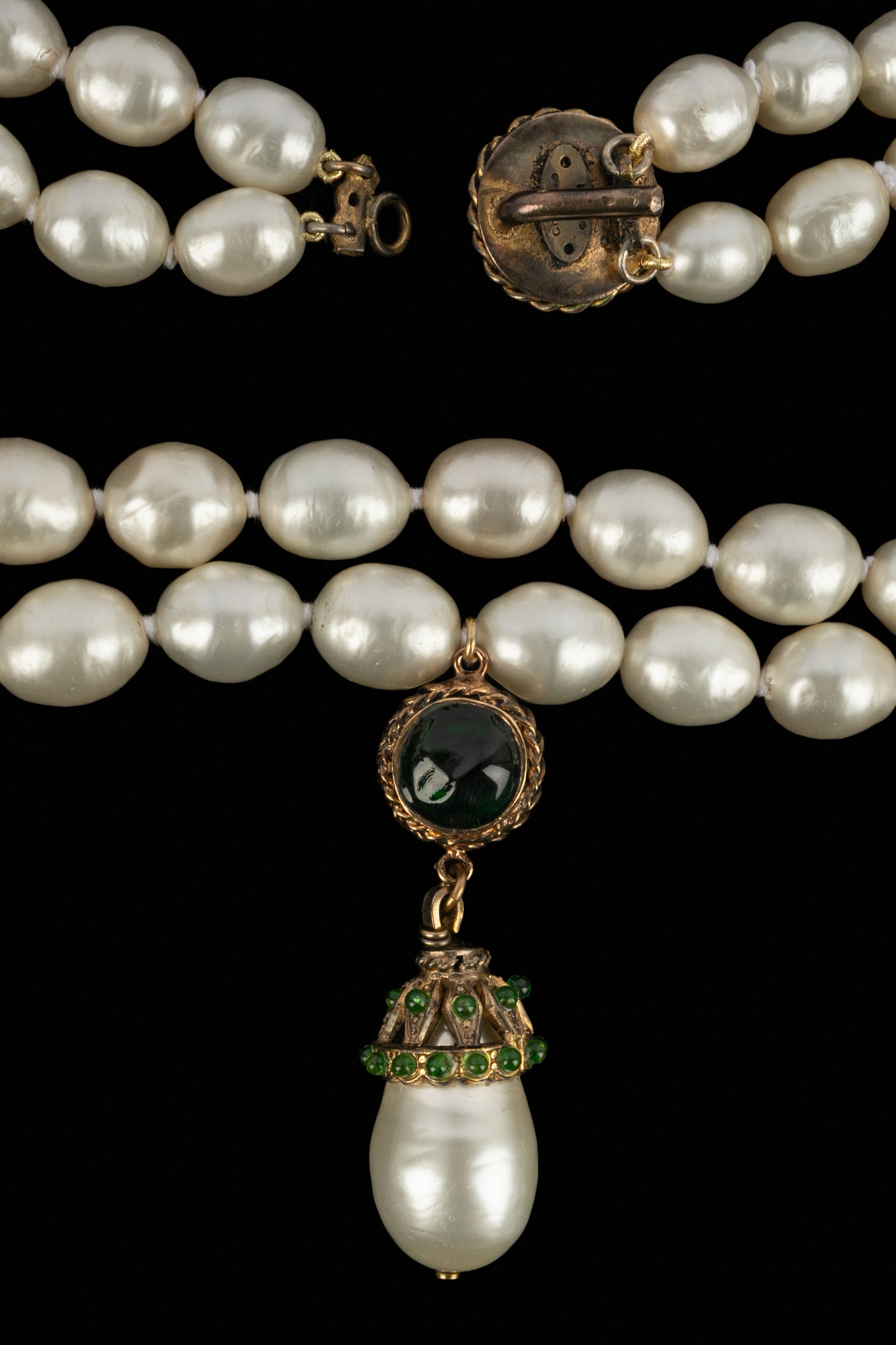 Collier de perles Chanel 1980's
