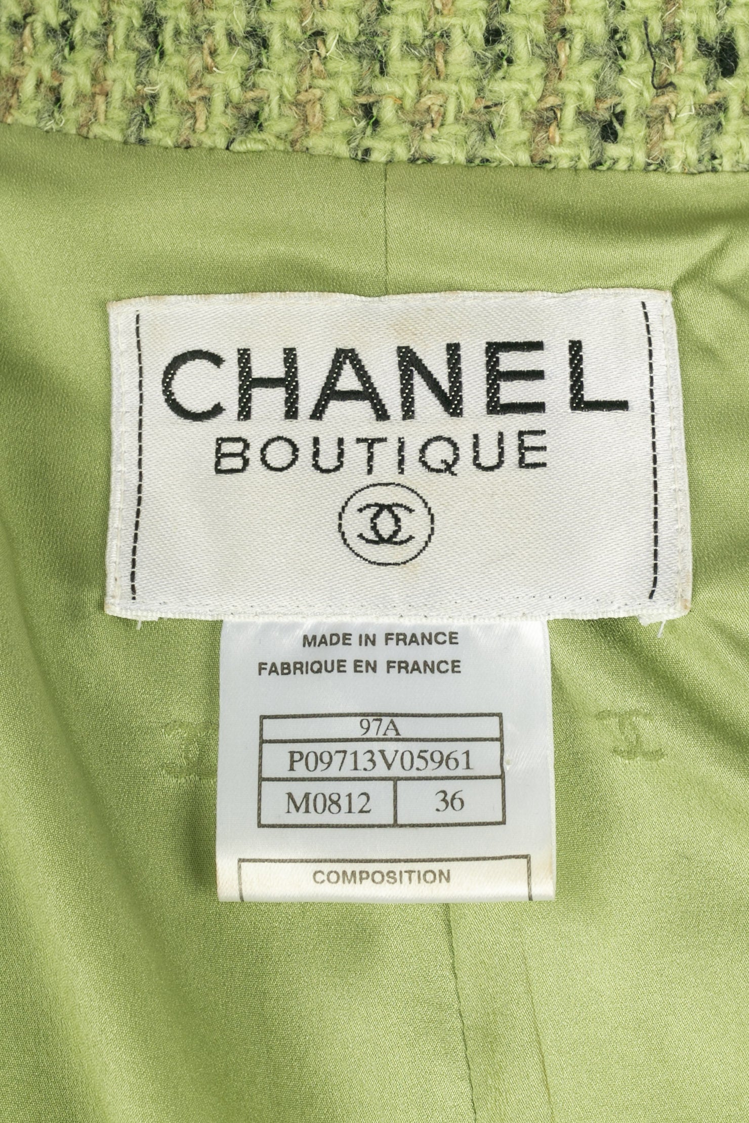 Tailleur Chanel Automne 1997