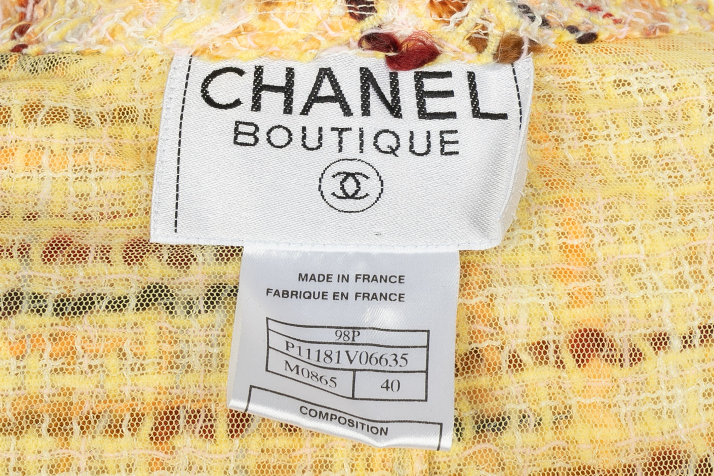 Tailleur jupe Chanel Eté 1998