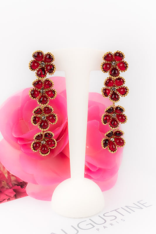 Boucles d'oreilles fleurs Augustine