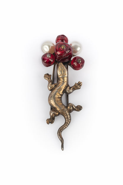 Broche lézard Coco Chanel (Attribuée à)