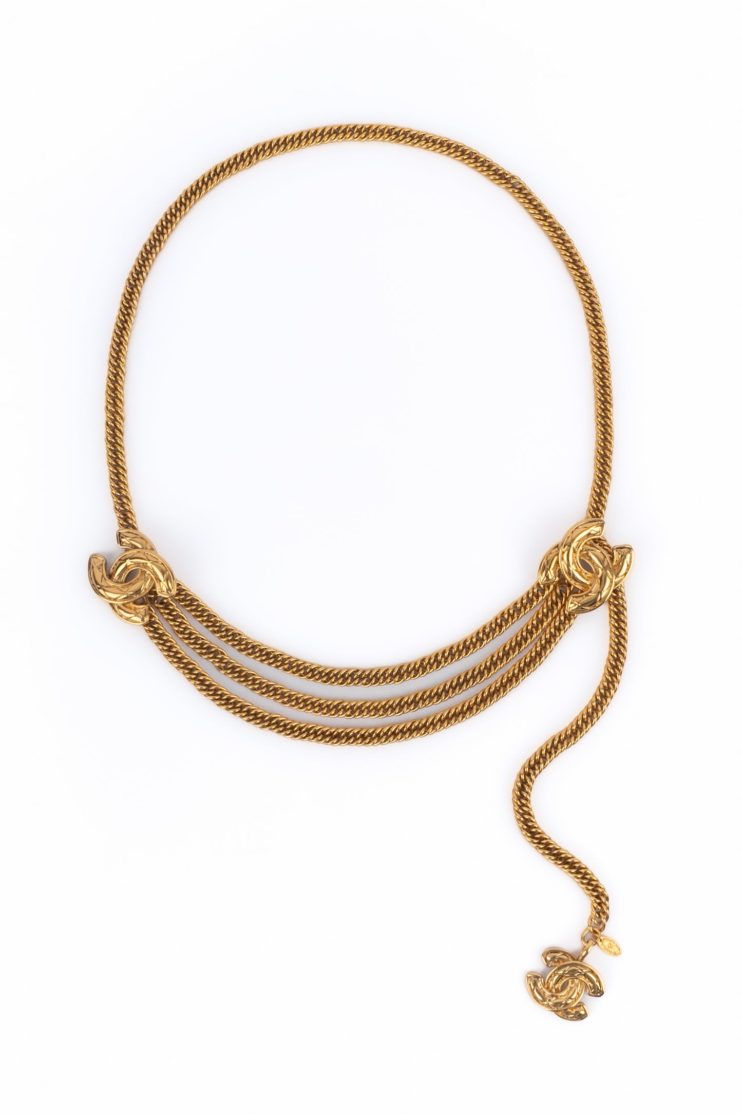 Ceinture cc Chanel 1985-1990's